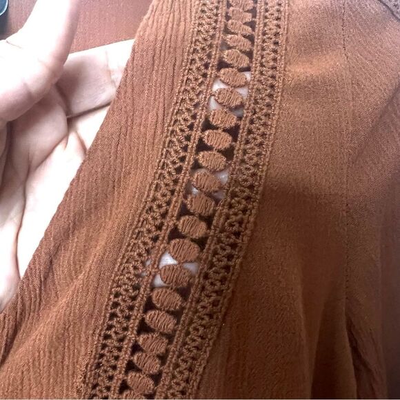 Vintage Y2K Flare Sleeve Top Women Small Whimsigoth Witchy Fairy Grunge Bell 90s - Picture 7 of 11